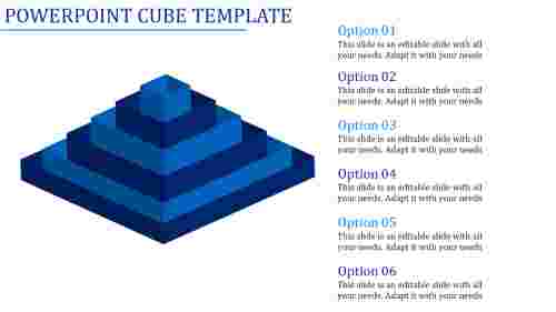 powerpoint cube template-Powerpoint Cube Template-6-Blue